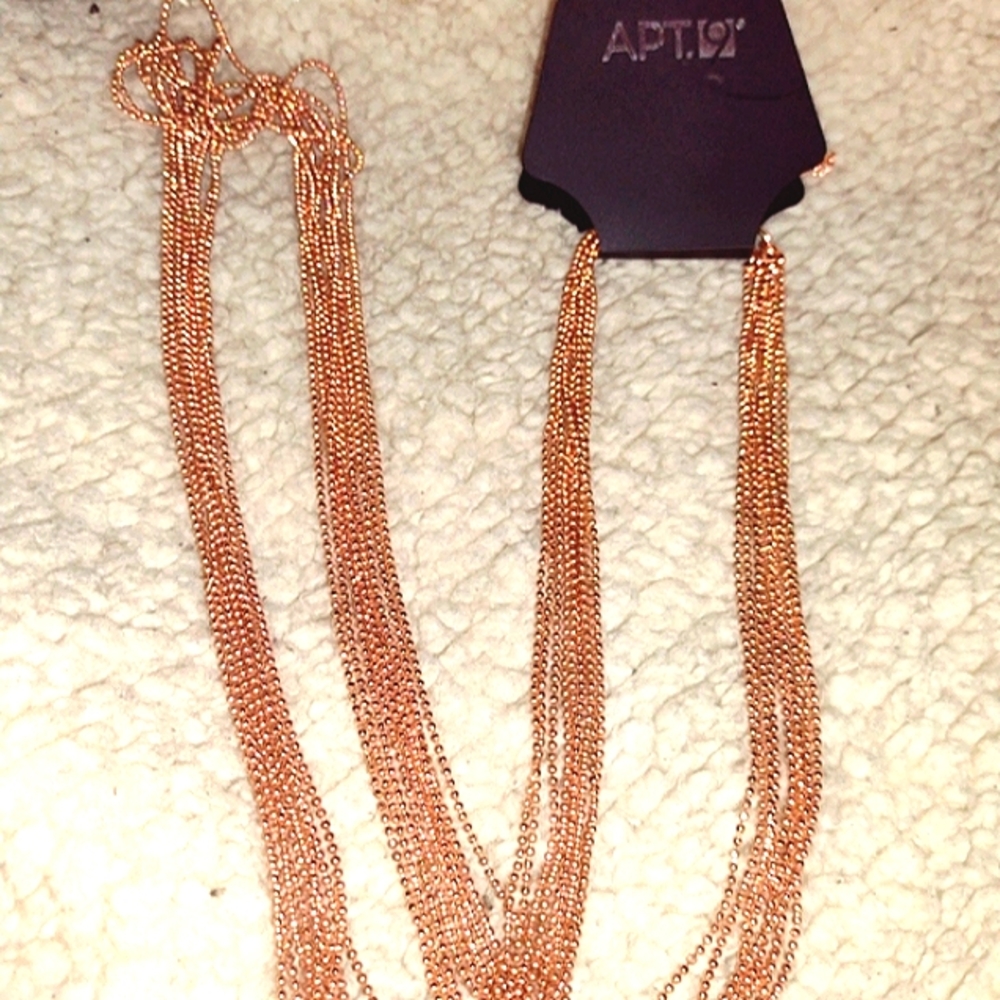 Apt 9 multi-strand rose gold chain